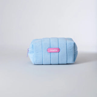 Noelle Cosmetic Bag Plush Pouch Blue