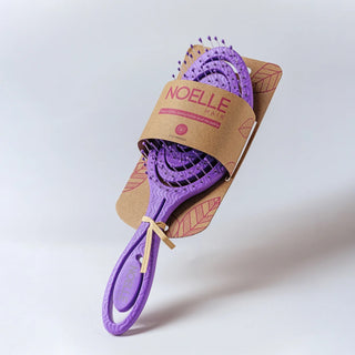 Noelle Eco-friendly hairbrush Purple Spiral
